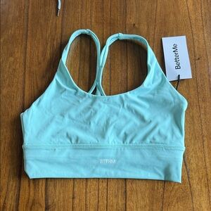 Women's Mint Sports Bra - Light Aqua